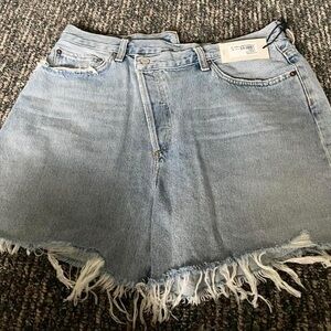 AGOLDE CRISS CROSS DENIM SHORT size 31